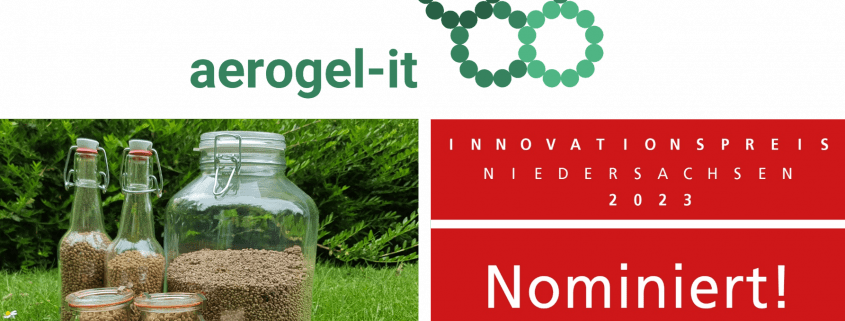 aerogel-it nominated for Innovationspreis Niedersachsen 2023