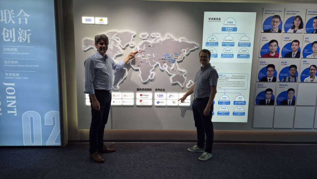 Marc Fricke and Dirk Weinrich at new joint R&D center