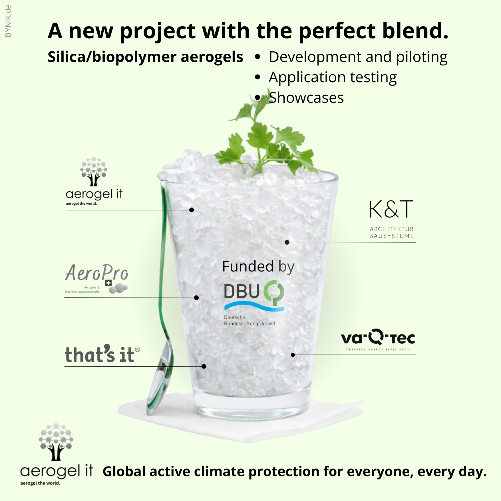 New DBU project on silica-biopolymer hybrid aerogels